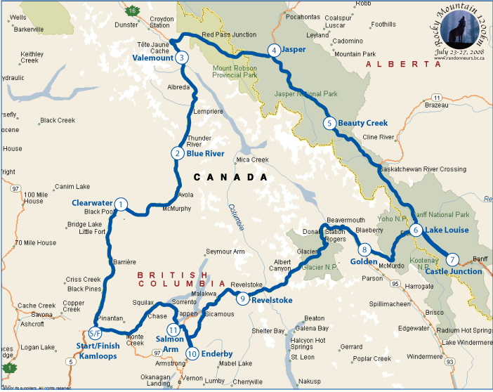 2008 RM 1200 Route Map